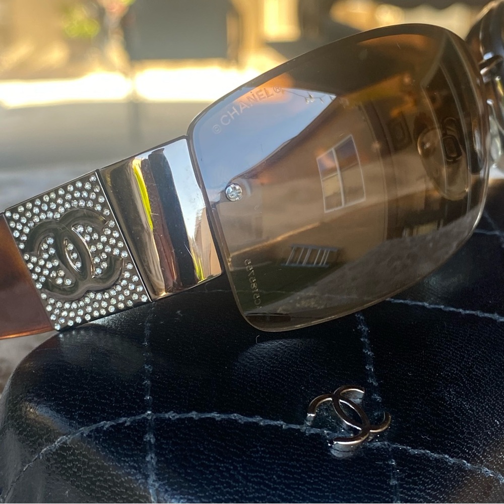 CHANEL Crystal Vintage Sunglasses